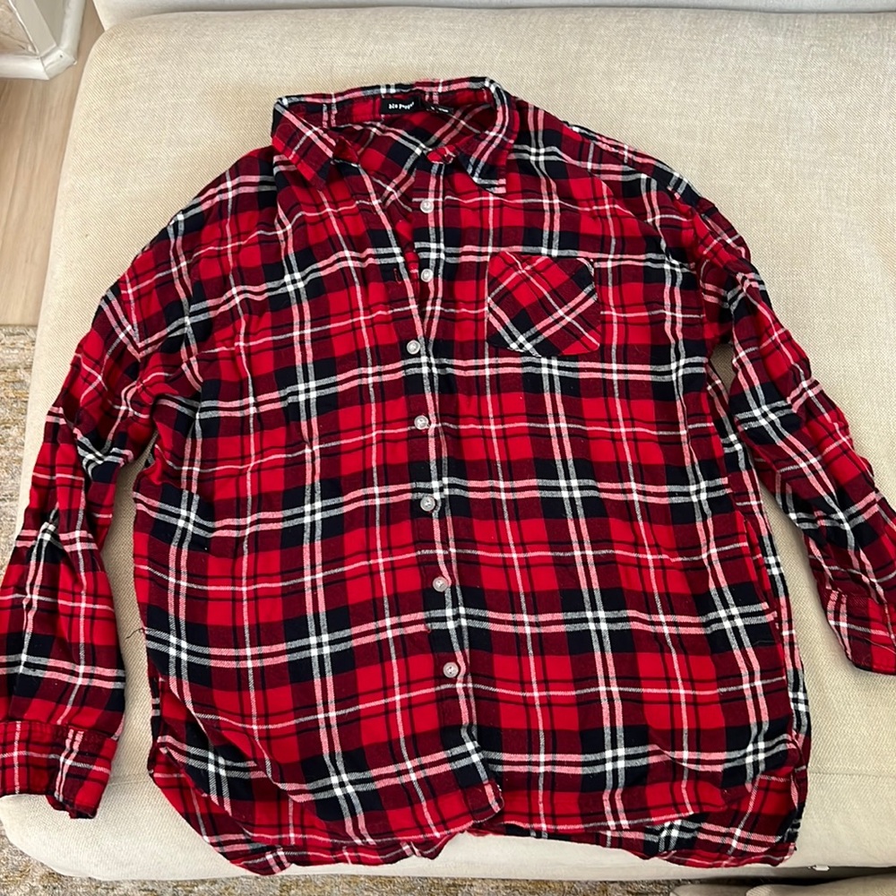 Blu Pepper plaid button down